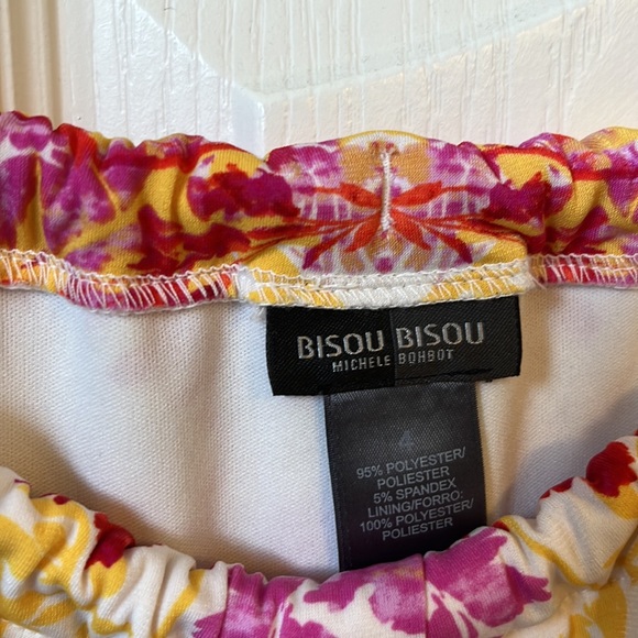 Bisou Bisou Mini multi colored Floral Dress - Size 4 - Picture 5 of 7